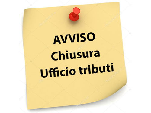 Chiusura Sportello Tributi